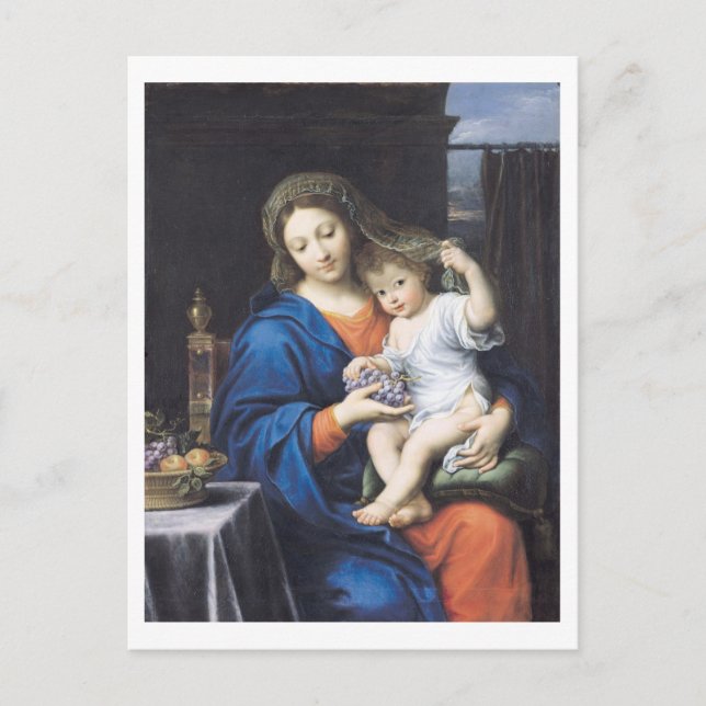 Cartão Postal A Virgem das Uvas, 1640-50 (Frente)