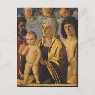 Cartão Postal A Virgem e Criança com Ruas. Peter & Rua.