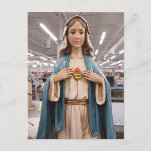 Cartão Postal A Virgem Maria (Frente)