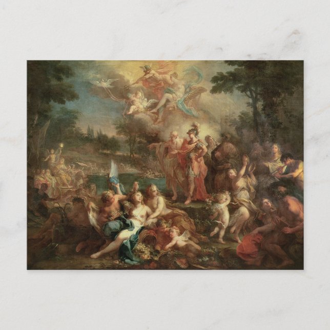 Cartão Postal A Visão de Eneias nos Campos Elísios (Frente)