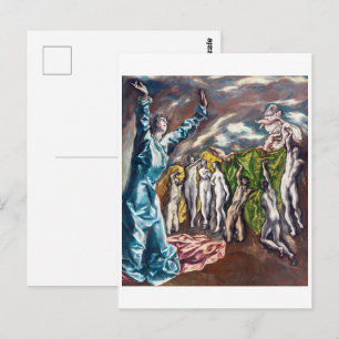 Cartão Postal A Visão de São João El Greco