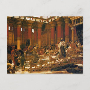 Cartão Postal A Visita Da Rainha De Sheba Ao Rei Salomão