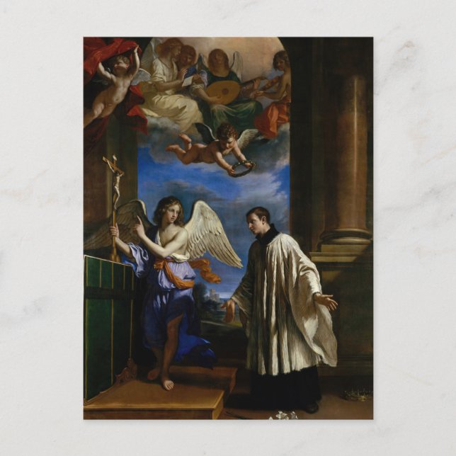 Cartão Postal A Vocação das Ruas. Aloysius Gonzaga por Guercino (Frente)
