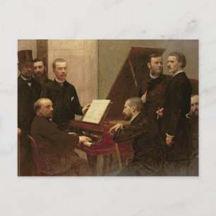 Cartão Postal À volta do Piano, 1885