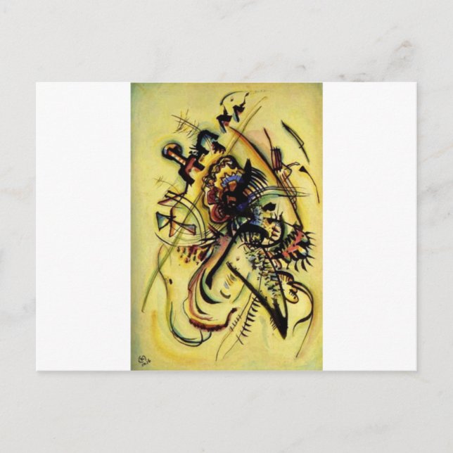 Cartão Postal À Voz Desconhecida de Kandinsky (Frente)