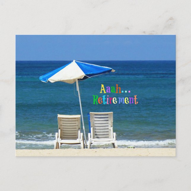 Cartão Postal Aaah... aposentadoria (Frente)