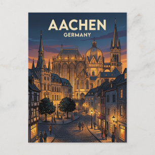 Cartão Postal Aachen Alemanha