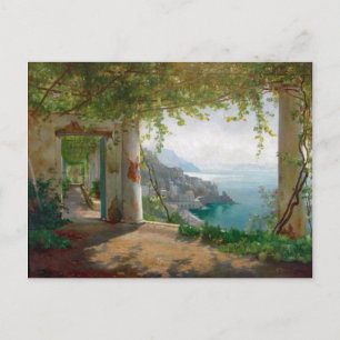 Cartão Postal Aagaard Loggia Amalfi Itália Pintura