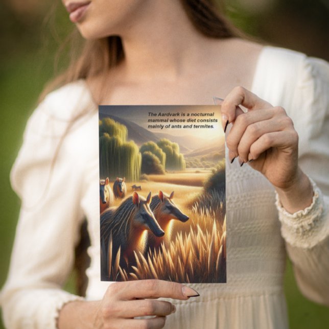 Cartão Postal Aardvark Harmony na Natureza (Criador carregado)