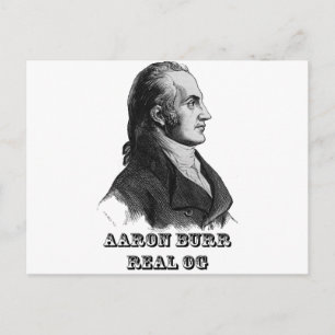 Cartão Postal Aaron Burr Original Gangsta