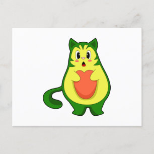 Cartão Postal Abacate de Gato