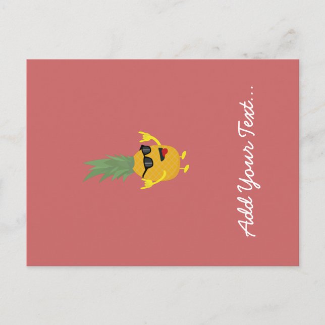 Cartão Postal abacaxi rock'n'roll (Frente)