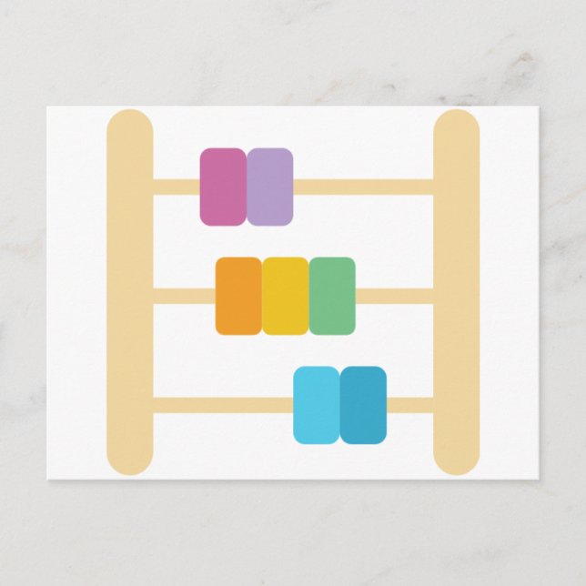 Cartão Postal ábaco (Frente)