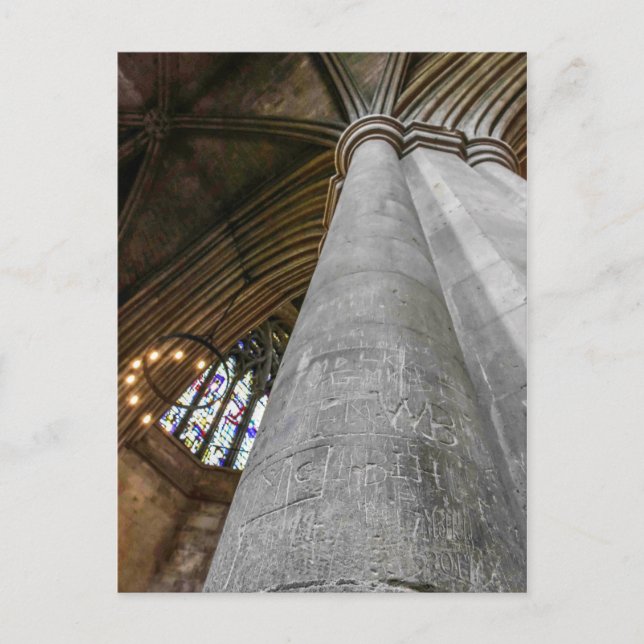 Cartão Postal Abadia de Albans, interior. (Frente)