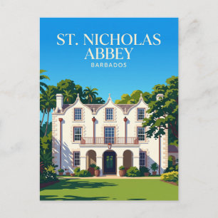 Cartão Postal Abadia de St. Nicholas Barbados