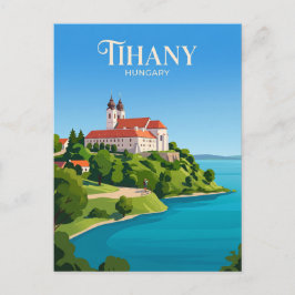 Cartão Postal Abadia de Tihany Hungria