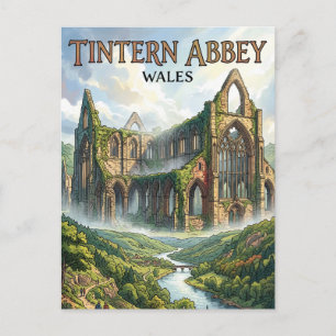 Cartão Postal Abadia de Tintern País de Gales