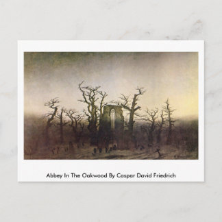 Cartão Postal Abadia Em Oakwood Por Caspar David Friedrich