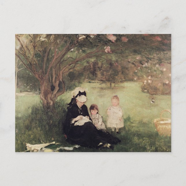 Cartão Postal Abaixo do Lilac em Maurecourt, 1874 (Frente)