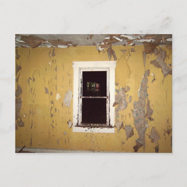 Cartão Postal Abandonado com o Cartão-Postal de Exibição (Frente)