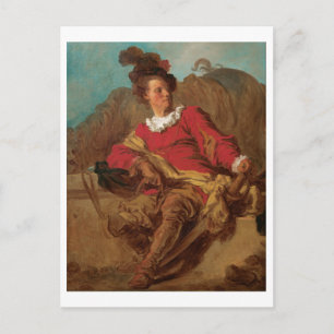 Cartão Postal Abbot Vestido como espanhol por Fragonard