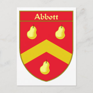 Cartão Postal Abbott Casaco de Braços/Proteção Familiar