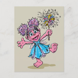 Cartão Postal Abby Cadabby Retro Art