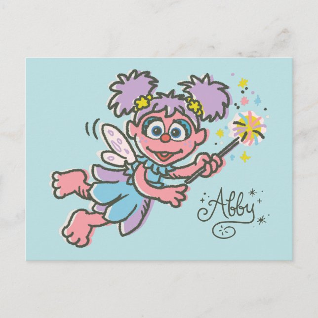 Cartão Postal Abby Cadabby Voadora (Frente)