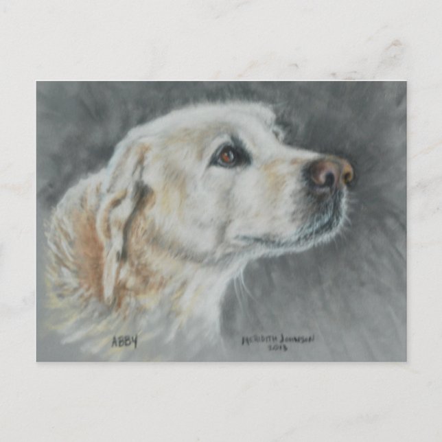 Cartão Postal Abby, um verdadeiro amigo. (Frente)