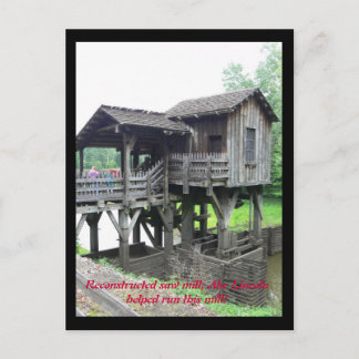 Cartão Postal Abe Lincoln trabalhava aqui