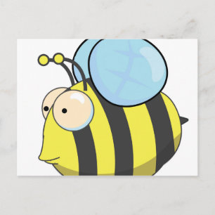 Cartão Postal Abeja bela e fofa