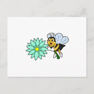 Cartão Postal Abelha com Flor.PNG