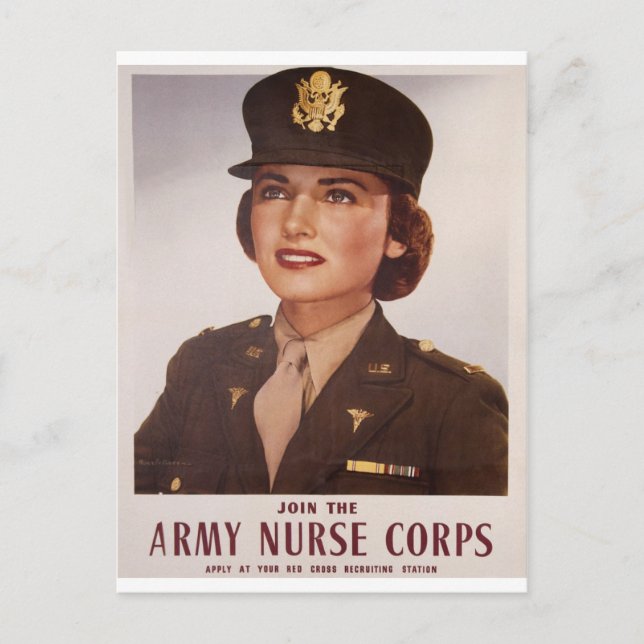 Cartão Postal Abençoe a nossa mulher militar (Frente)