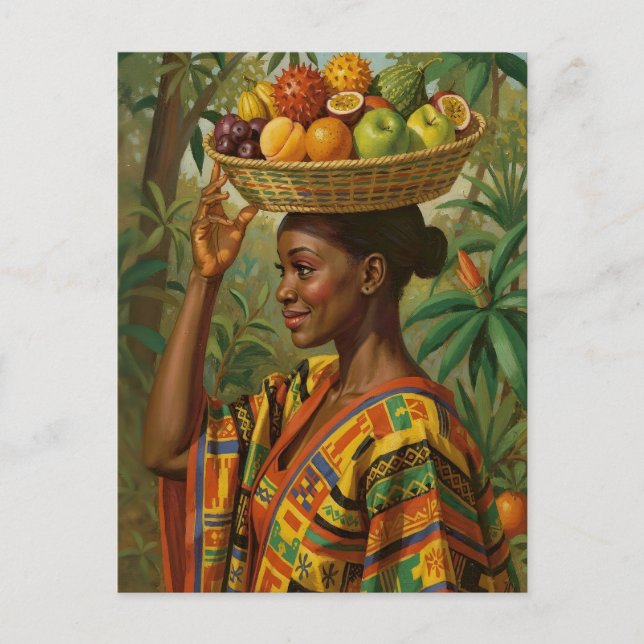 Cartão Postal “Abeni”, Her Own Fruit – Black History Celebration (Frente)