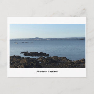 Cartão Postal Aberdour, Escócia - Water and Rocks