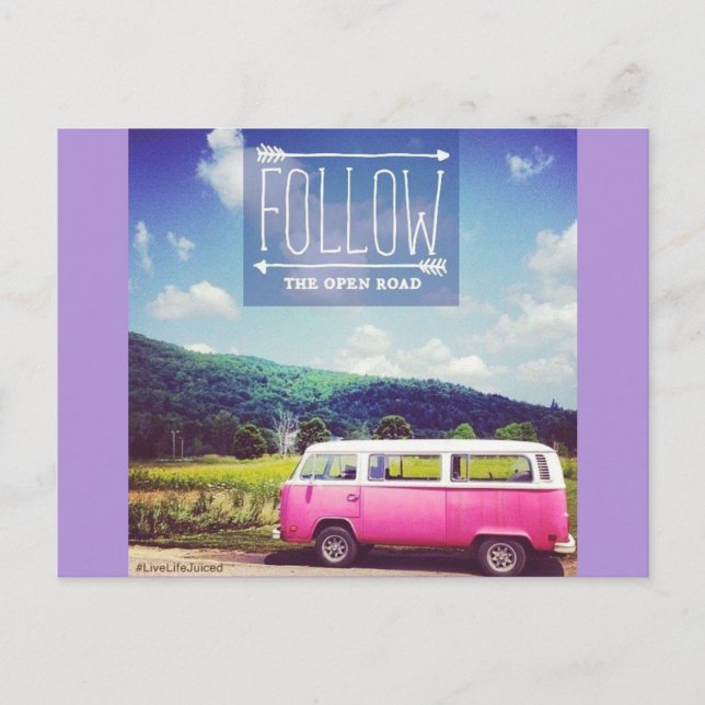 Cartão Postal “Aberto Road " (Frente)
