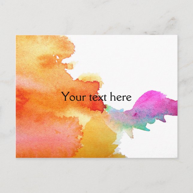 Cartão Postal Abertura da Aquarela (Frente)