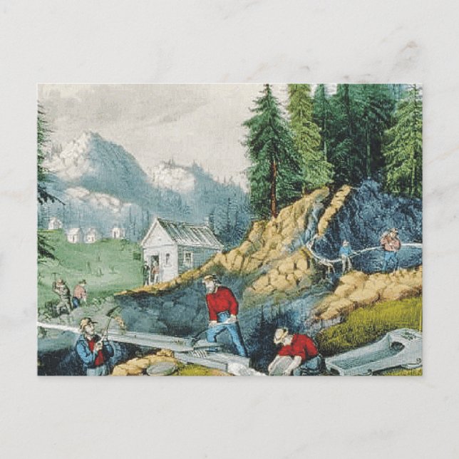 Cartão Postal ABH California Dourado Rush (Frente)