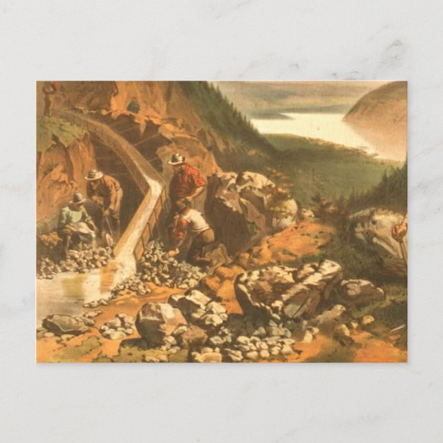 Cartão Postal ABH Klondike Dourado Rush (Frente)