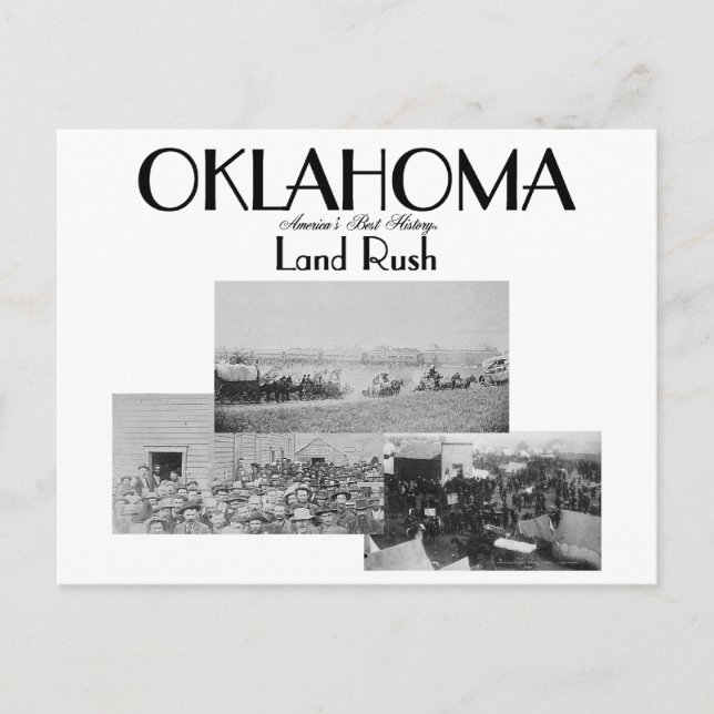 Cartão Postal ABH Oklahoma Land Rush (Frente)
