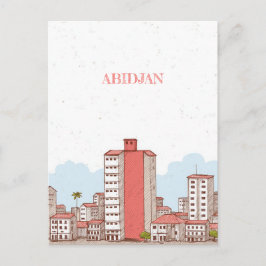 Cartão Postal Abidjan Costa do Marfim Viagem
