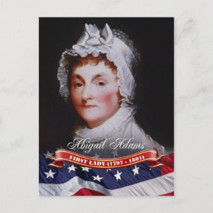 Cartão Postal Abigail Adams, Primeira-dama dos EUA