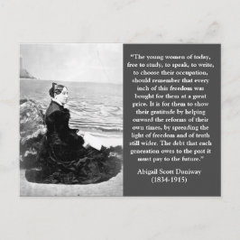 Cartão Postal Abigail Scott Duniway Líder sufragista de Oregon