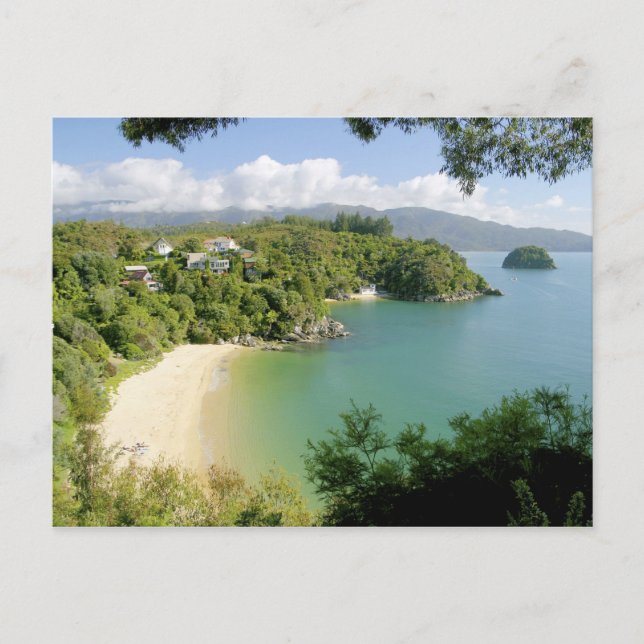 Cartão Postal Able Tasman NP, Nelson, New Zealand. The many (Frente)