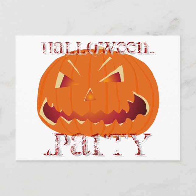 Cartão Postal Abóbora para o Halloween 5 (Frente)