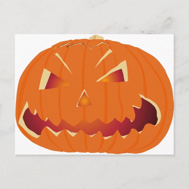 Cartão Postal Abóbora para o Halloween 5 (Frente)