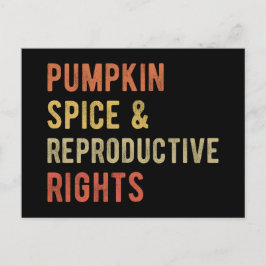 Cartão Postal Abóbora Recheada & Direitos Reprodutivos I