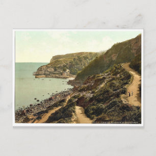 Cartão Postal Abordagem de Babbacombe Beach, Torquay, Inglaterra