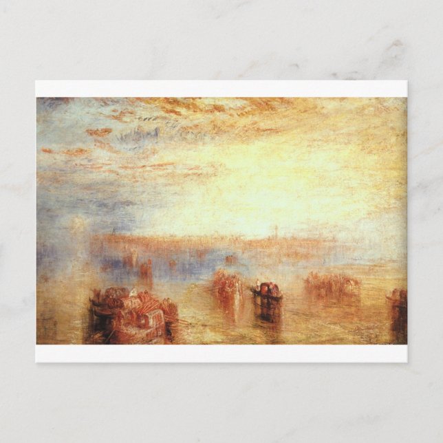 Cartão Postal Abordagem de Veneza por William Turner (Frente)