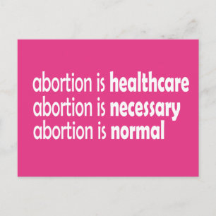 Cartão Postal aborto é